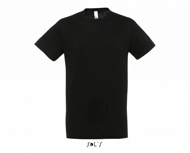 Фуфайка (футболка) REGENT мужская,Глубокий черный XXS с логотипом в Санкт-Петербурге заказать по выгодной цене в кибермаркете AvroraStore