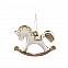 Ёлочная игрушка Лошадка (белый) с логотипом в Санкт-Петербурге заказать по выгодной цене в кибермаркете AvroraStore