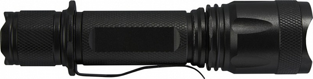 Mears Перезаряжаемый тактический фонарь мощностью 5 Вт, черный с логотипом в Санкт-Петербурге заказать по выгодной цене в кибермаркете AvroraStore