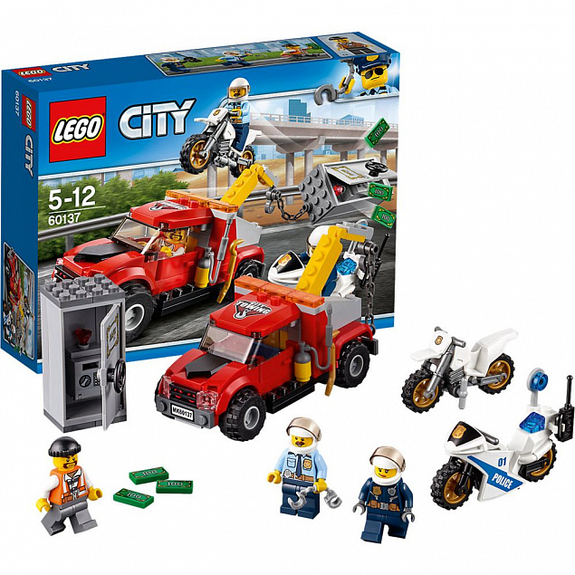 Конструктор «LEGO City. Побег на буксировщике» с логотипом в Санкт-Петербурге заказать по выгодной цене в кибермаркете AvroraStore