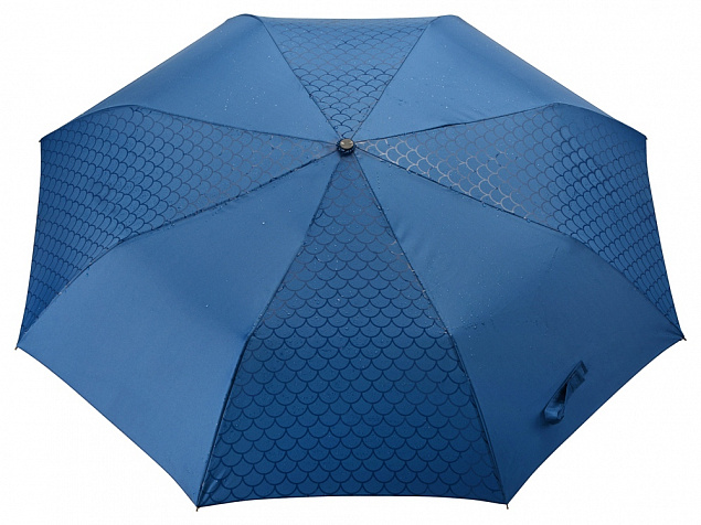 Зонт-полуавтомат складной Marvy с проявляющимся рисунком, синий с логотипом в Санкт-Петербурге заказать по выгодной цене в кибермаркете AvroraStore