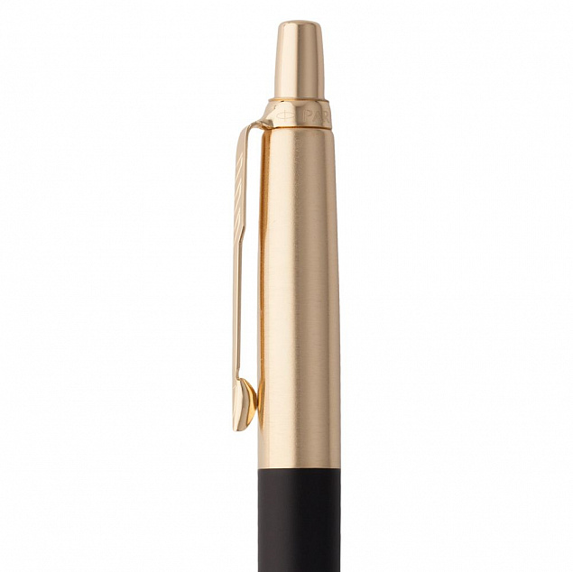 Ручка шариковая Parker Jotter Luxe K177, черный с золотистым с логотипом в Санкт-Петербурге заказать по выгодной цене в кибермаркете AvroraStore