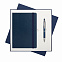 Подарочный набор Voyage/Crocus, синий (ежедневник недат А5, ручка) с логотипом в Санкт-Петербурге заказать по выгодной цене в кибермаркете AvroraStore
