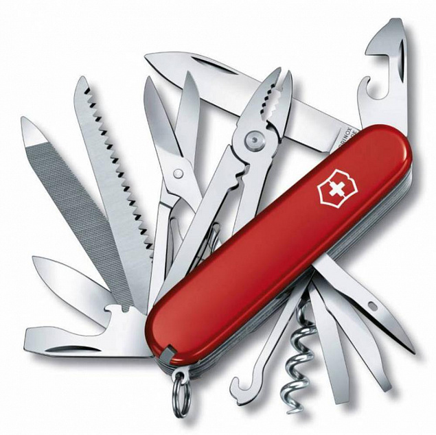 Офицерский нож Handyman 91, красный с логотипом в Санкт-Петербурге заказать по выгодной цене в кибермаркете AvroraStore