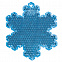 Пешеходный светоотражатель «Снежинка», синий с логотипом в Санкт-Петербурге заказать по выгодной цене в кибермаркете AvroraStore