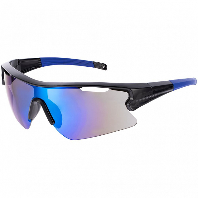 Спортивные солнцезащитные очки Fremad, синие с логотипом в Санкт-Петербурге заказать по выгодной цене в кибермаркете AvroraStore
