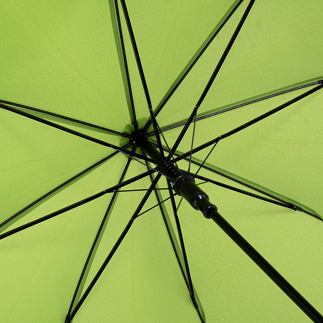 Зонт-трость OkoBrella, зеленое яблоко с логотипом в Санкт-Петербурге заказать по выгодной цене в кибермаркете AvroraStore