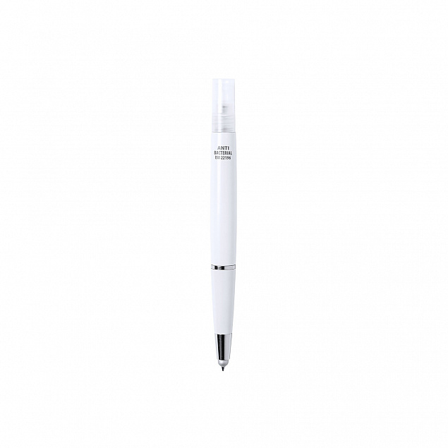 Ручка-спрей 3 мл из антибактериального пластика со стилусом с логотипом в Санкт-Петербурге заказать по выгодной цене в кибермаркете AvroraStore