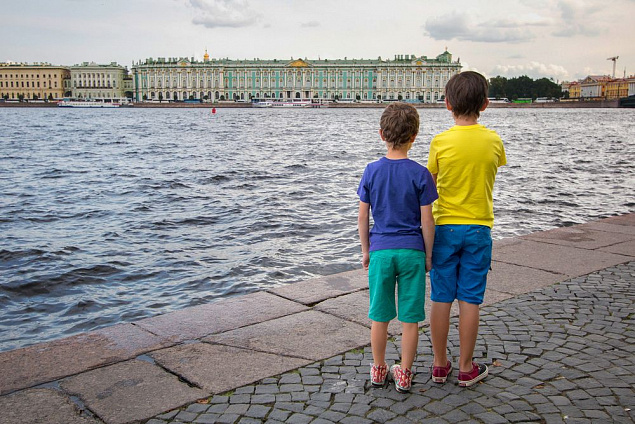 Футболка детская T-Bolka Kids, ярко-синяя с логотипом в Санкт-Петербурге заказать по выгодной цене в кибермаркете AvroraStore