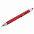 Ручка шариковая Construction, мультиинструмент, красная с логотипом в Санкт-Петербурге заказать по выгодной цене в кибермаркете AvroraStore