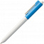 Ручка шариковая Hint Special, белая с голубым с логотипом в Санкт-Петербурге заказать по выгодной цене в кибермаркете AvroraStore