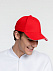 Бейсболка Generic, красная с белым кантом с логотипом в Санкт-Петербурге заказать по выгодной цене в кибермаркете AvroraStore