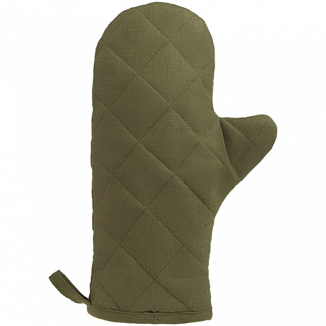 Прихватка-рукавица детская «Младший шеф», темно-зеленая с логотипом в Санкт-Петербурге заказать по выгодной цене в кибермаркете AvroraStore