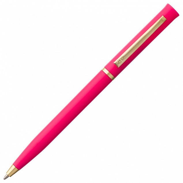 Ручка шариковая Euro Gold, розовая с логотипом в Санкт-Петербурге заказать по выгодной цене в кибермаркете AvroraStore