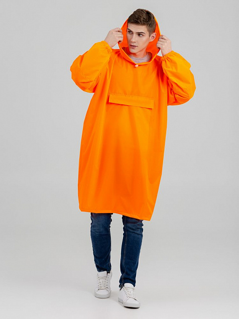 Дождевик-анорак Alatau, оранжевый неон с логотипом в Санкт-Петербурге заказать по выгодной цене в кибермаркете AvroraStore