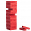 Игра «Деревянная башня мини», красная с логотипом в Санкт-Петербурге заказать по выгодной цене в кибермаркете AvroraStore