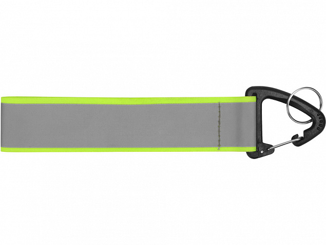 Светоотражающий брелок Reflector, серебристый/зеленый с логотипом в Санкт-Петербурге заказать по выгодной цене в кибермаркете AvroraStore