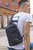 Рюкзак cross body, Frank, черный/серый с логотипом в Санкт-Петербурге заказать по выгодной цене в кибермаркете AvroraStore