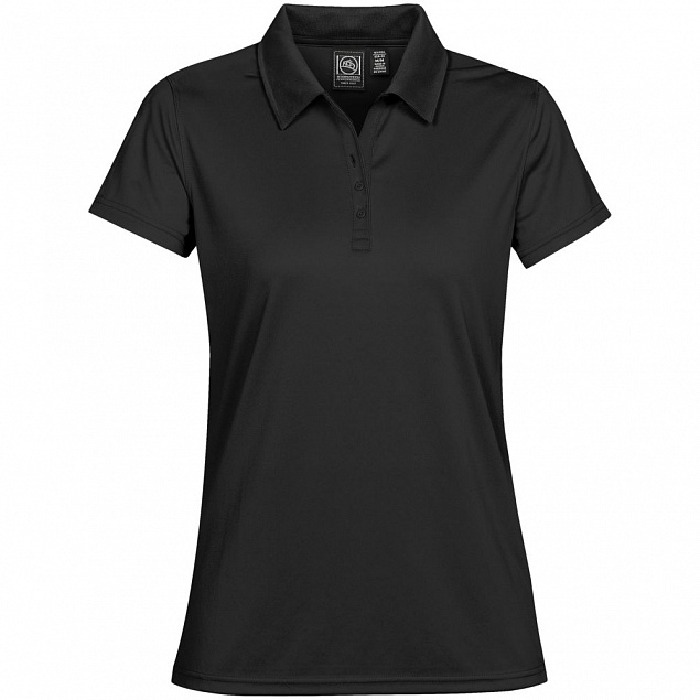 Рубашка поло женская Eclipse H2X-Dry, черная с логотипом в Санкт-Петербурге заказать по выгодной цене в кибермаркете AvroraStore