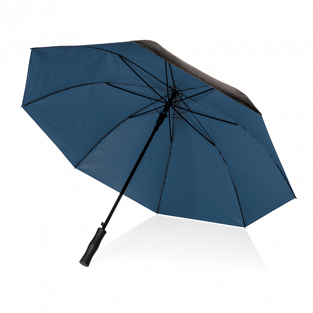Двухцветный плотный зонт Impact из RPET AWARE™ с автоматическим открыванием, 27" с логотипом в Санкт-Петербурге заказать по выгодной цене в кибермаркете AvroraStore