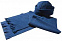 Комплект Unit Fleecy: шарф и шапка, синий с логотипом в Санкт-Петербурге заказать по выгодной цене в кибермаркете AvroraStore