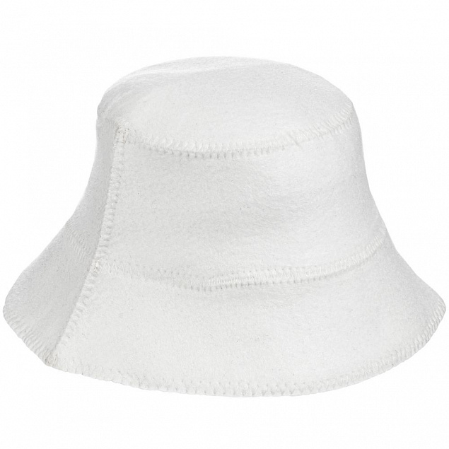 Банная шапка Panam, белая с логотипом в Санкт-Петербурге заказать по выгодной цене в кибермаркете AvroraStore