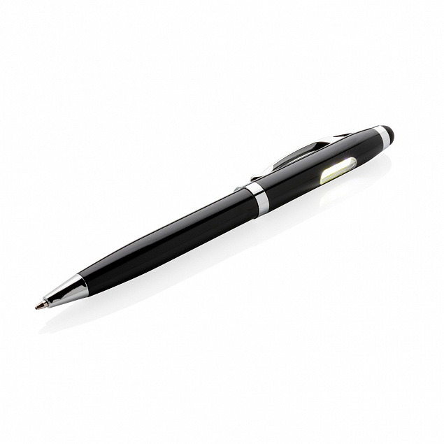 Ручка-стилус Deluxe с фонариком COB с логотипом в Санкт-Петербурге заказать по выгодной цене в кибермаркете AvroraStore