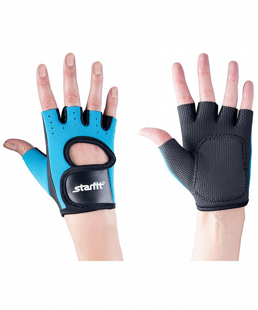 Перчатки для фитнеса Blister Off, синие/черные с логотипом в Санкт-Петербурге заказать по выгодной цене в кибермаркете AvroraStore