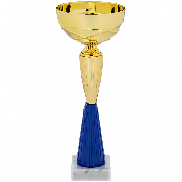 Кубок Kudos, большой, синий с логотипом в Санкт-Петербурге заказать по выгодной цене в кибермаркете AvroraStore
