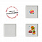 Тарелка керамика белая квадрат 145мм с логотипом в Санкт-Петербурге заказать по выгодной цене в кибермаркете AvroraStore
