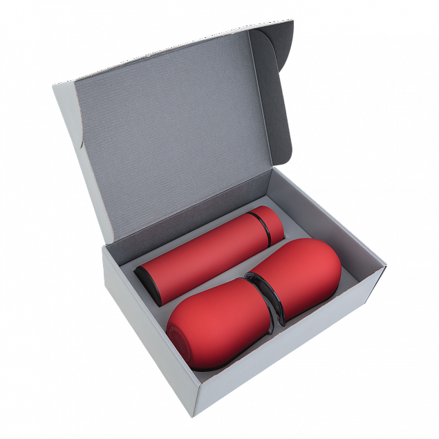 Набор Hot Box CS2 grey (красный) с логотипом в Санкт-Петербурге заказать по выгодной цене в кибермаркете AvroraStore