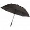 Зонт-трость Fiber Golf Air, черный с логотипом в Санкт-Петербурге заказать по выгодной цене в кибермаркете AvroraStore