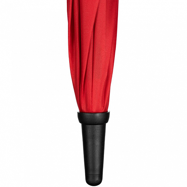 Зонт-трость Undercolor с цветными спицами, красный с логотипом в Санкт-Петербурге заказать по выгодной цене в кибермаркете AvroraStore