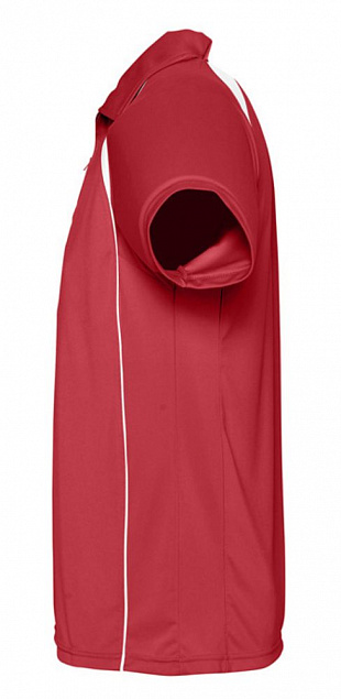 Спортивная рубашка поло Palladium 140 красная с белым с логотипом в Санкт-Петербурге заказать по выгодной цене в кибермаркете AvroraStore