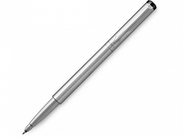 Ручка роллер Parker Vector Standard Stainless Steel CT с логотипом в Санкт-Петербурге заказать по выгодной цене в кибермаркете AvroraStore