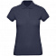 Рубашка поло женская Inspire, темно-синяя с логотипом в Санкт-Петербурге заказать по выгодной цене в кибермаркете AvroraStore