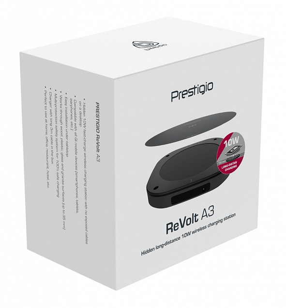 Беспроводное зарядное устройство Revolt A3 с логотипом в Санкт-Петербурге заказать по выгодной цене в кибермаркете AvroraStore