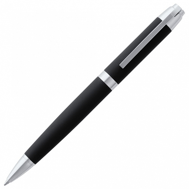 Ручка шариковая Razzo Chrome, черная с логотипом в Санкт-Петербурге заказать по выгодной цене в кибермаркете AvroraStore