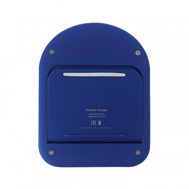 Беспроводное зарядное устройство Flatty ST (Синий) с логотипом в Санкт-Петербурге заказать по выгодной цене в кибермаркете AvroraStore