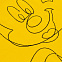 Свитшот с вышивкой Mickey Mouse, желтый с логотипом в Санкт-Петербурге заказать по выгодной цене в кибермаркете AvroraStore