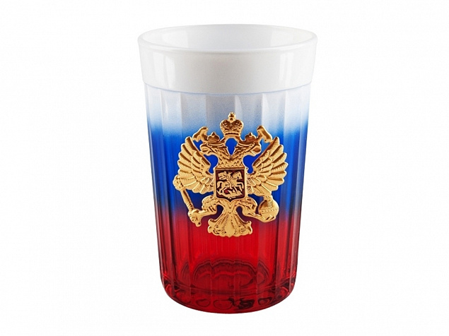 Граненый стакан Россия с логотипом в Санкт-Петербурге заказать по выгодной цене в кибермаркете AvroraStore