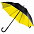 Зонт-трость Downtown, черный с золотистым с логотипом в Санкт-Петербурге заказать по выгодной цене в кибермаркете AvroraStore