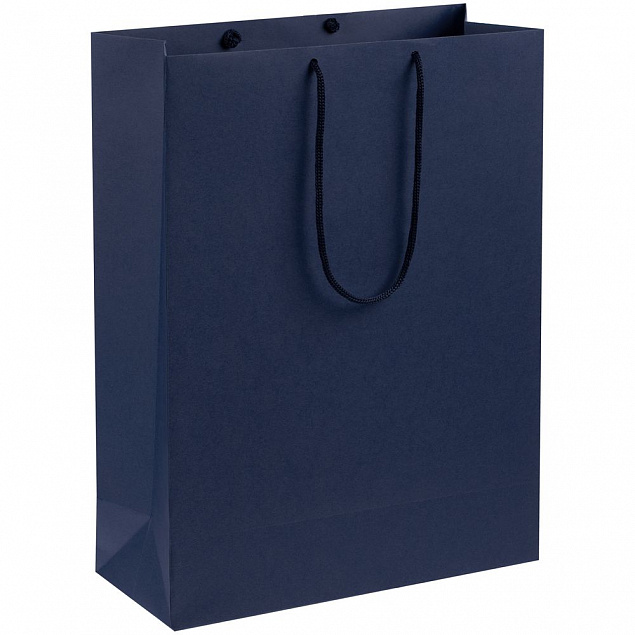 Пакет бумажный Porta XL, темно-синий с логотипом в Санкт-Петербурге заказать по выгодной цене в кибермаркете AvroraStore