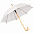 Зонт-трость с деревянной ручкой, полуавтомат с логотипом в Санкт-Петербурге заказать по выгодной цене в кибермаркете AvroraStore