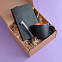 Набор подарочный DESKTOP: кружка, ежедневник, ручка,  стружка, коробка, черный/оранжевый с логотипом в Санкт-Петербурге заказать по выгодной цене в кибермаркете AvroraStore