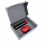 Набор Hot Box Duo CB grey (черный с красным) с логотипом в Санкт-Петербурге заказать по выгодной цене в кибермаркете AvroraStore
