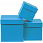 Коробка Cube M, голубая с логотипом в Санкт-Петербурге заказать по выгодной цене в кибермаркете AvroraStore