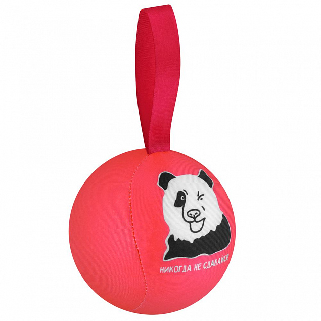 Шарик-антистресс с пожеланием «Панда», розовый с логотипом в Санкт-Петербурге заказать по выгодной цене в кибермаркете AvroraStore