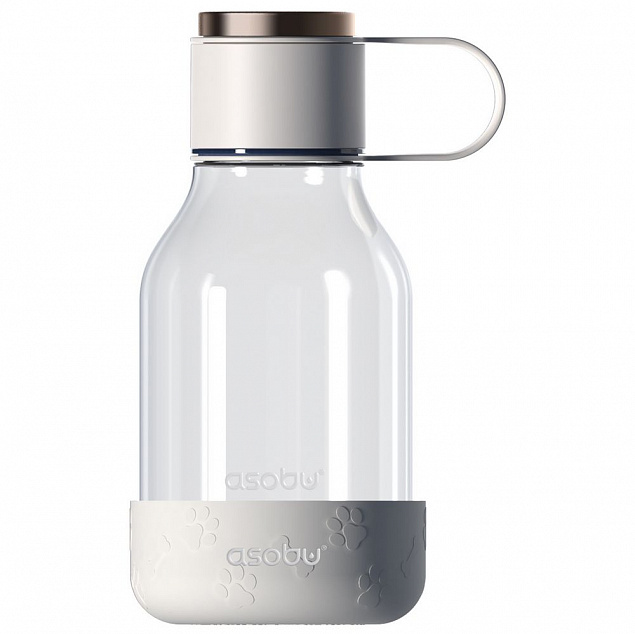 Бутылка для воды с миской для питомца Dog Water Bowl Lite, белая с логотипом в Санкт-Петербурге заказать по выгодной цене в кибермаркете AvroraStore