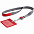 Чехол для карточки с лентой и ретрактором Devon, красный с логотипом в Санкт-Петербурге заказать по выгодной цене в кибермаркете AvroraStore